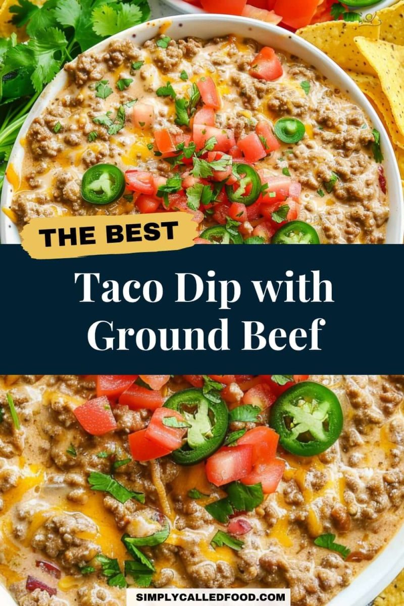 Taco Dip with Ground Beef Recipe
